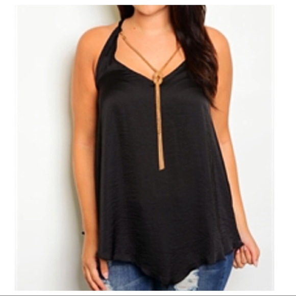 Plus Size Sexy Racerback w/ Chain - Picture 2 of 2